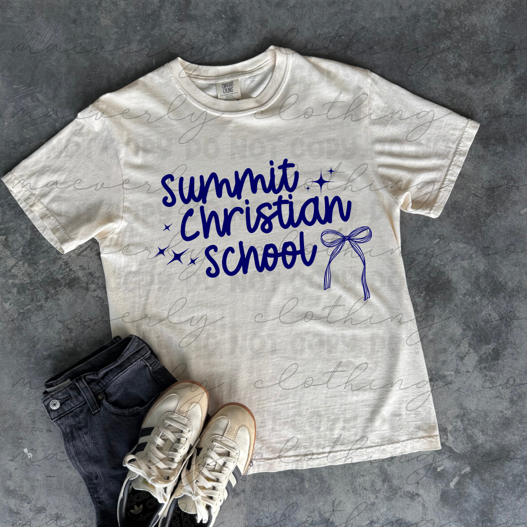 Summit Christian Cutesy Bow Tee/Crewneck