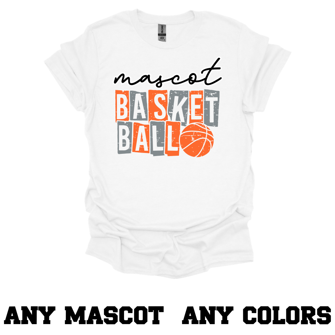 CUSTOM Stamped Mascot Sport Tee