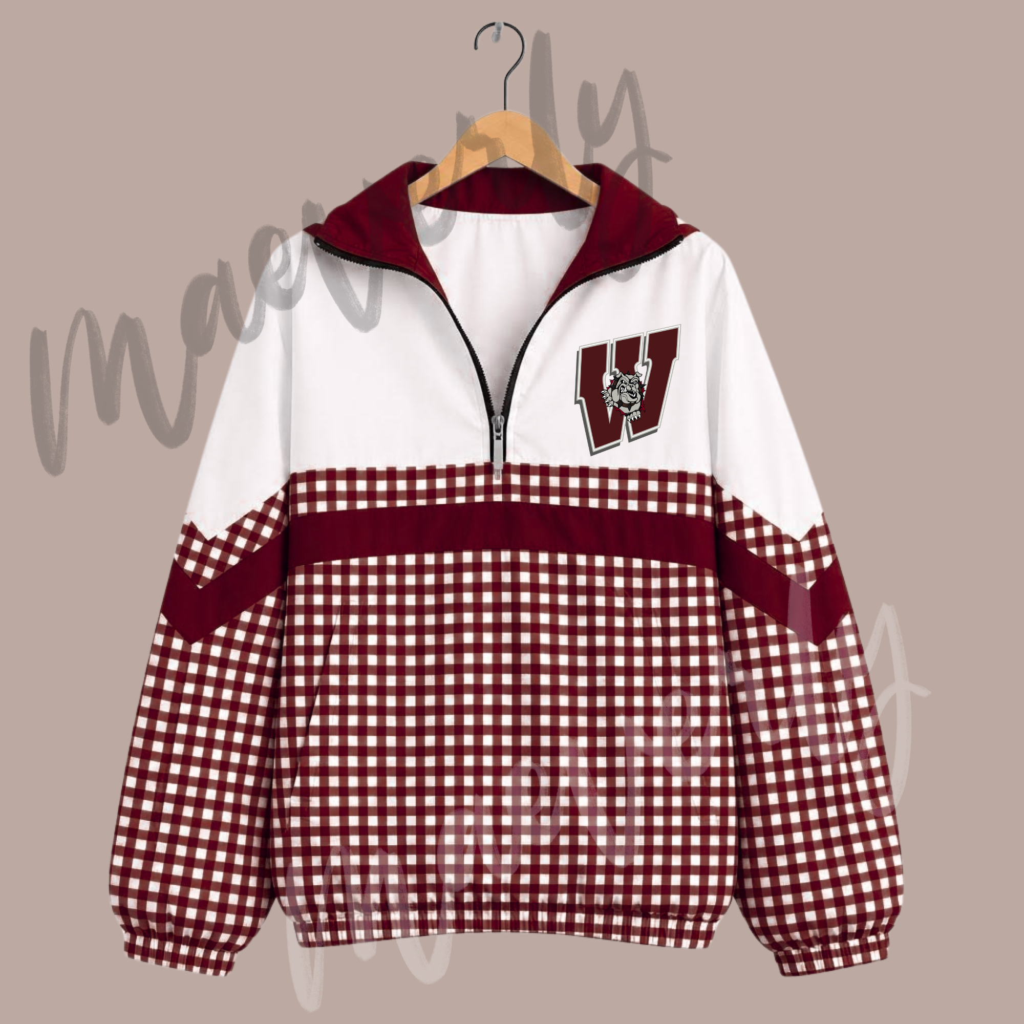 The Varsity Club Quarter Zip - Woodridge Bulldogs Options 2 [ETA 5-6.5 weeks]