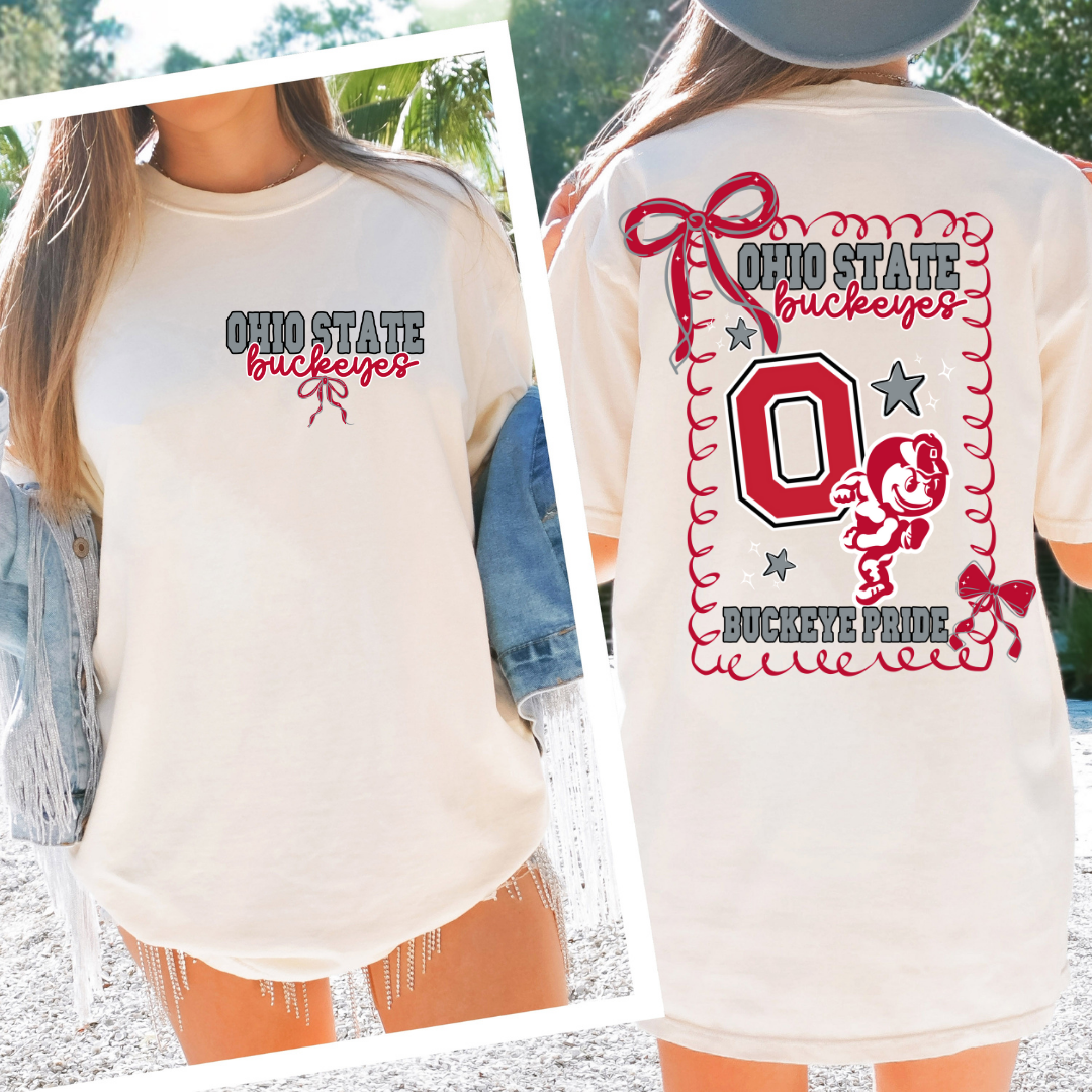 Ohio State Coquette Spiritwear Graphic Preorder