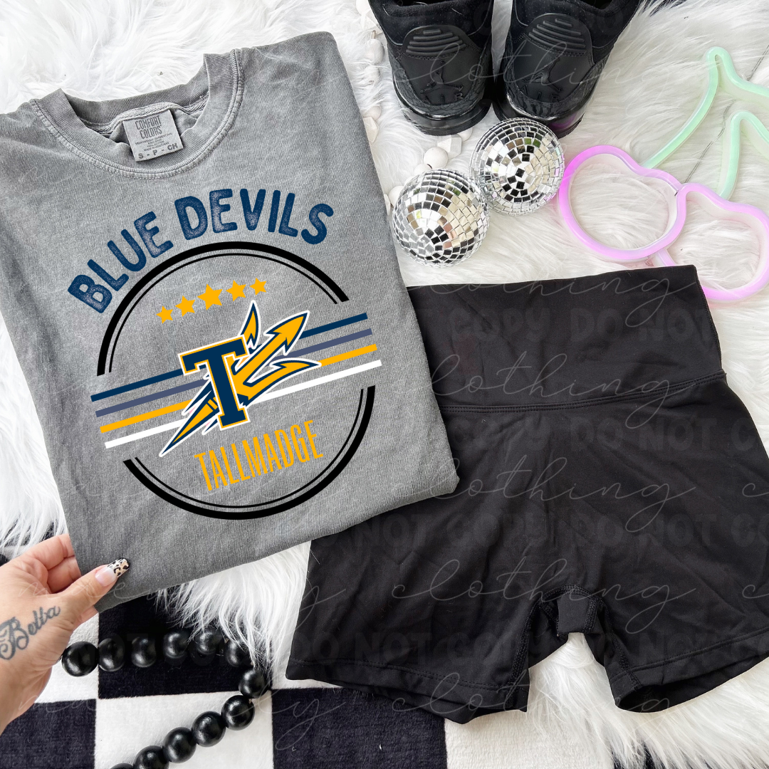 Tallmadge Blue Devils All-Star Circle Tee/Crewneck
