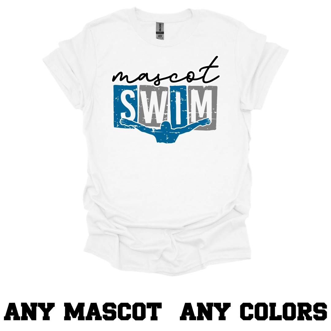 CUSTOM Stamped Mascot Sport Tee