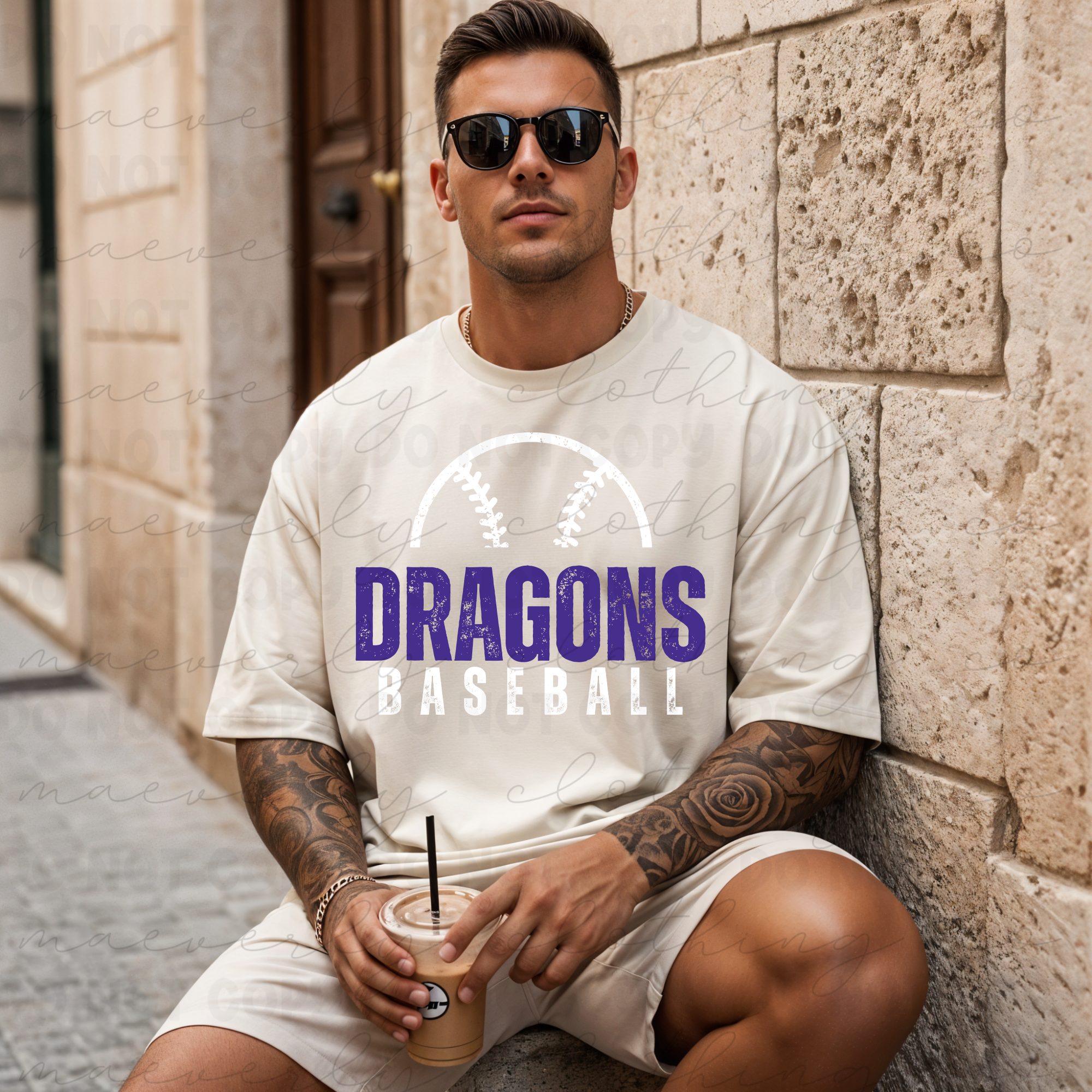 Dragons Distressed and Bold Graphic