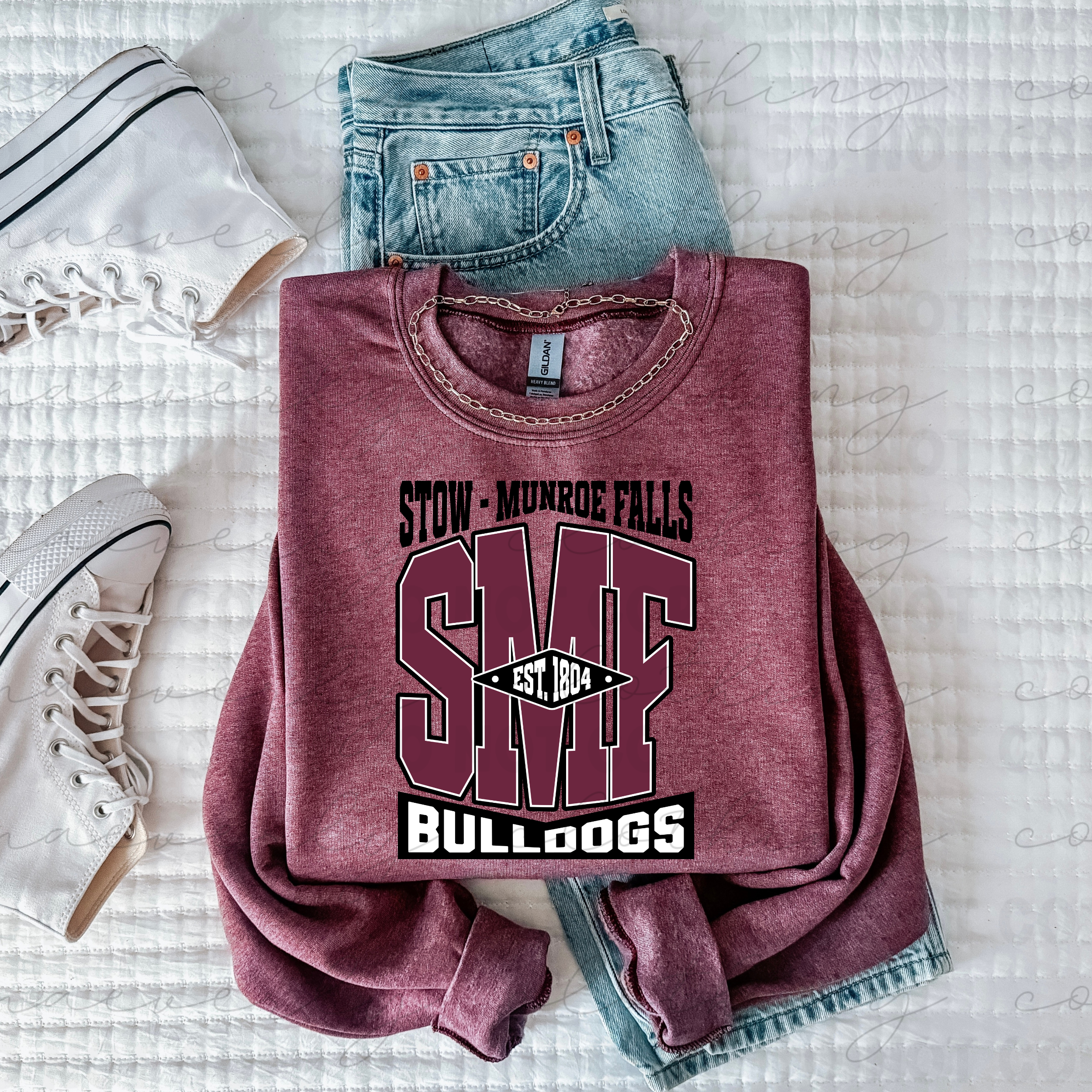 Custom Varsity Stack Tee/Crewneck - ANY SCHOOL/TEAM