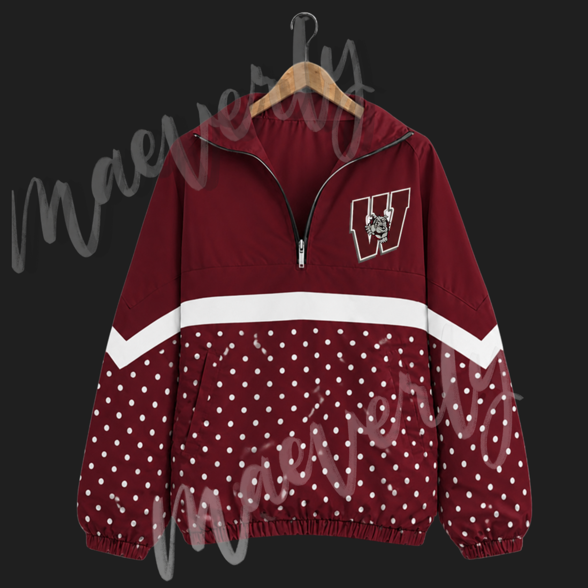 The Varsity Club Quarter Zip - Woodridge Bulldogs Options 3 [ETA 5-6.5 weeks]