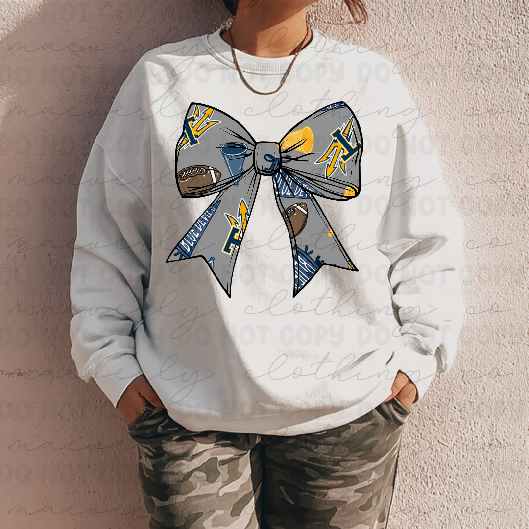 Tallmadge Blue Devils Big Bow Tee/Crewneck