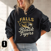 Retro Cuyahoga Falls Black Tigers Spiritwear - Preorder