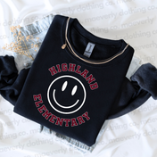 Highland Smiley School Spirit Tee/Sweatshirt