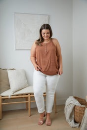 Tip Me Off Striped Tank