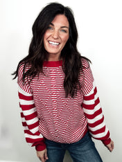 Wanderlust Striped Knit Sweater - PREORDER