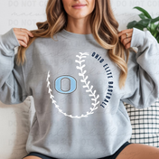 Baseball Stitched Outline Graphic