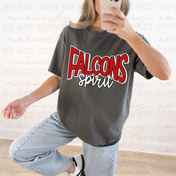 Field Falcons Polka Dot Name Tee/Crewneck