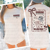 Woodridge Bulldogs Coquette Spiritwear Graphic
