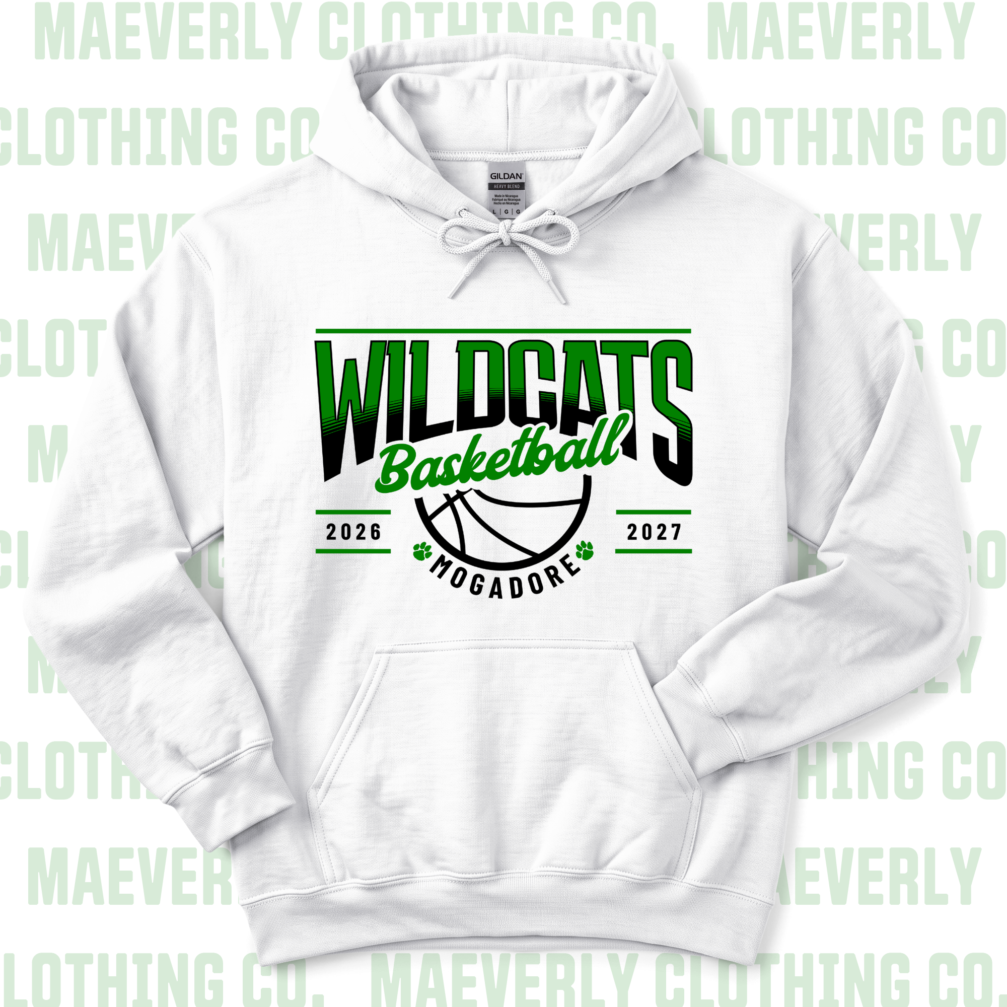 Mogadore Basketball Hoodie || Mogadore Wildcats
