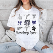 Twinsburg Tigers Coquette Spirit Squad Collage Tee/Crewneck