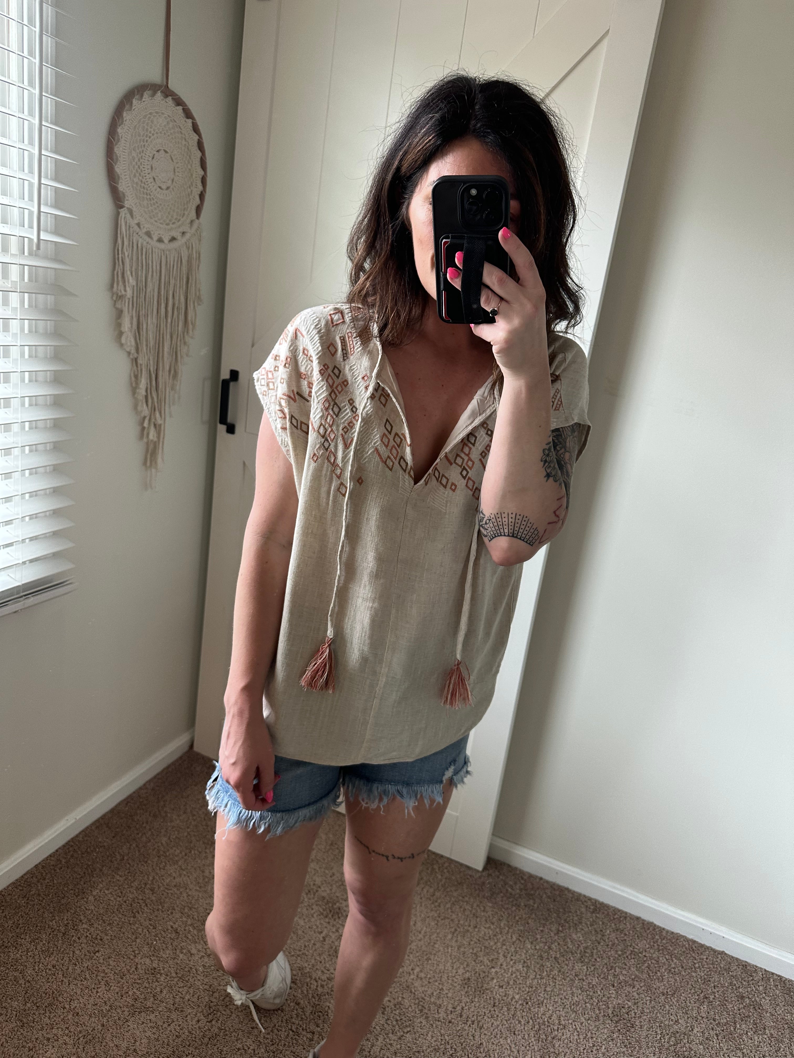 Desert Dusk Embroidered Top Preorder