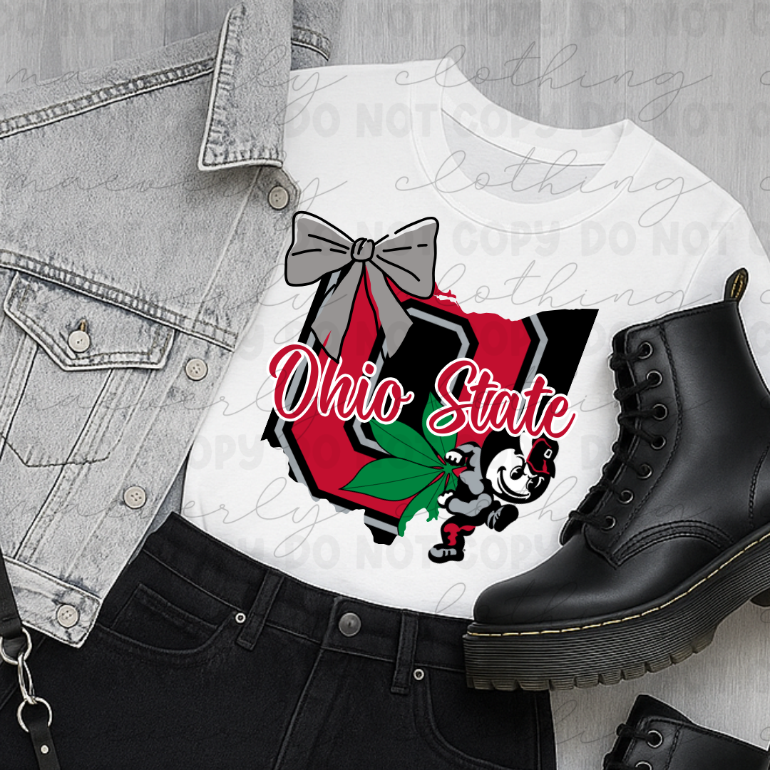 Cutesy State of Ohio Mascot Tee/Crewneck