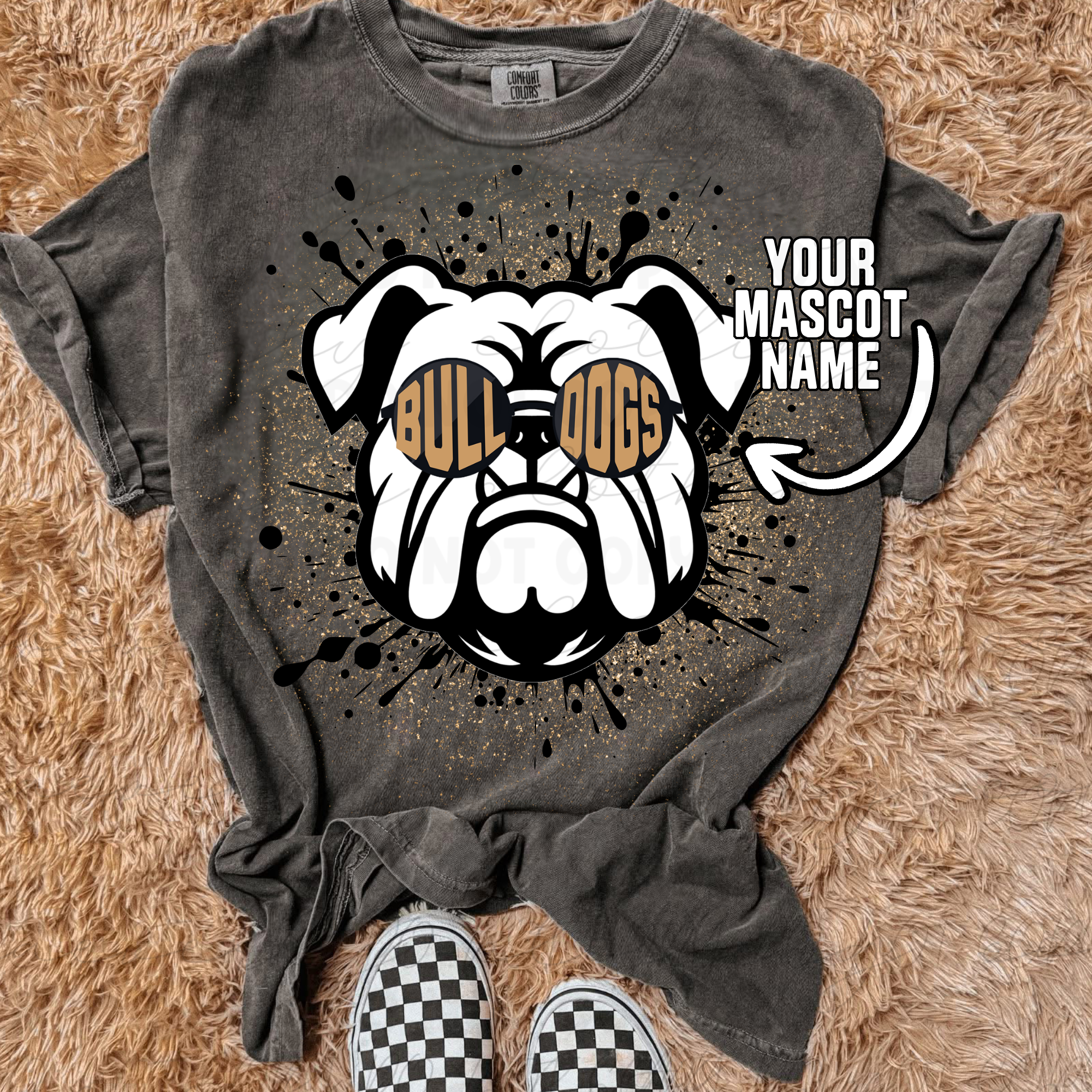 Custom Cool Mascot Tee/Crewneck - ANY SCHOOL/TEAM