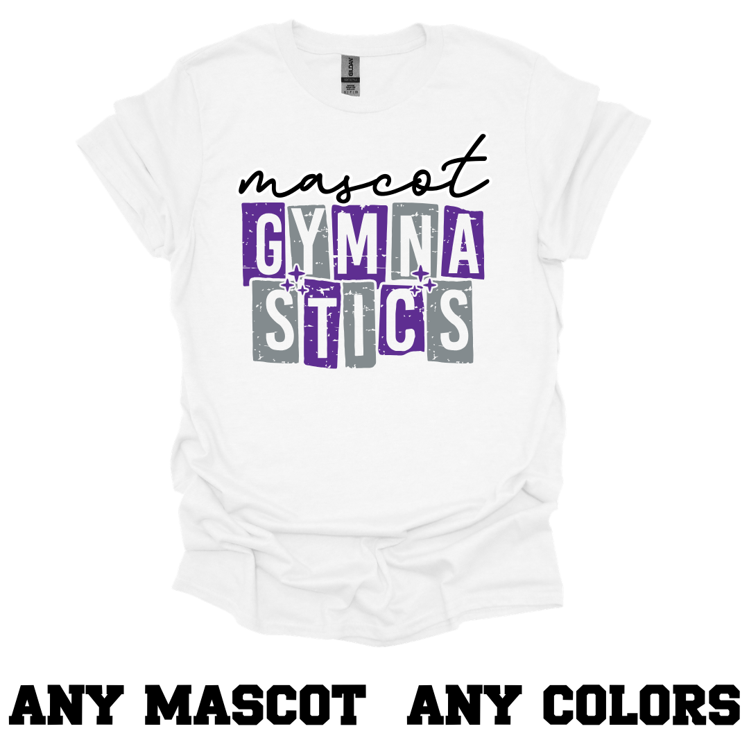 CUSTOM Stamped Mascot Sport Tee