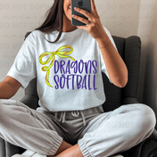 Dragons Thin Sports Bow Graphic