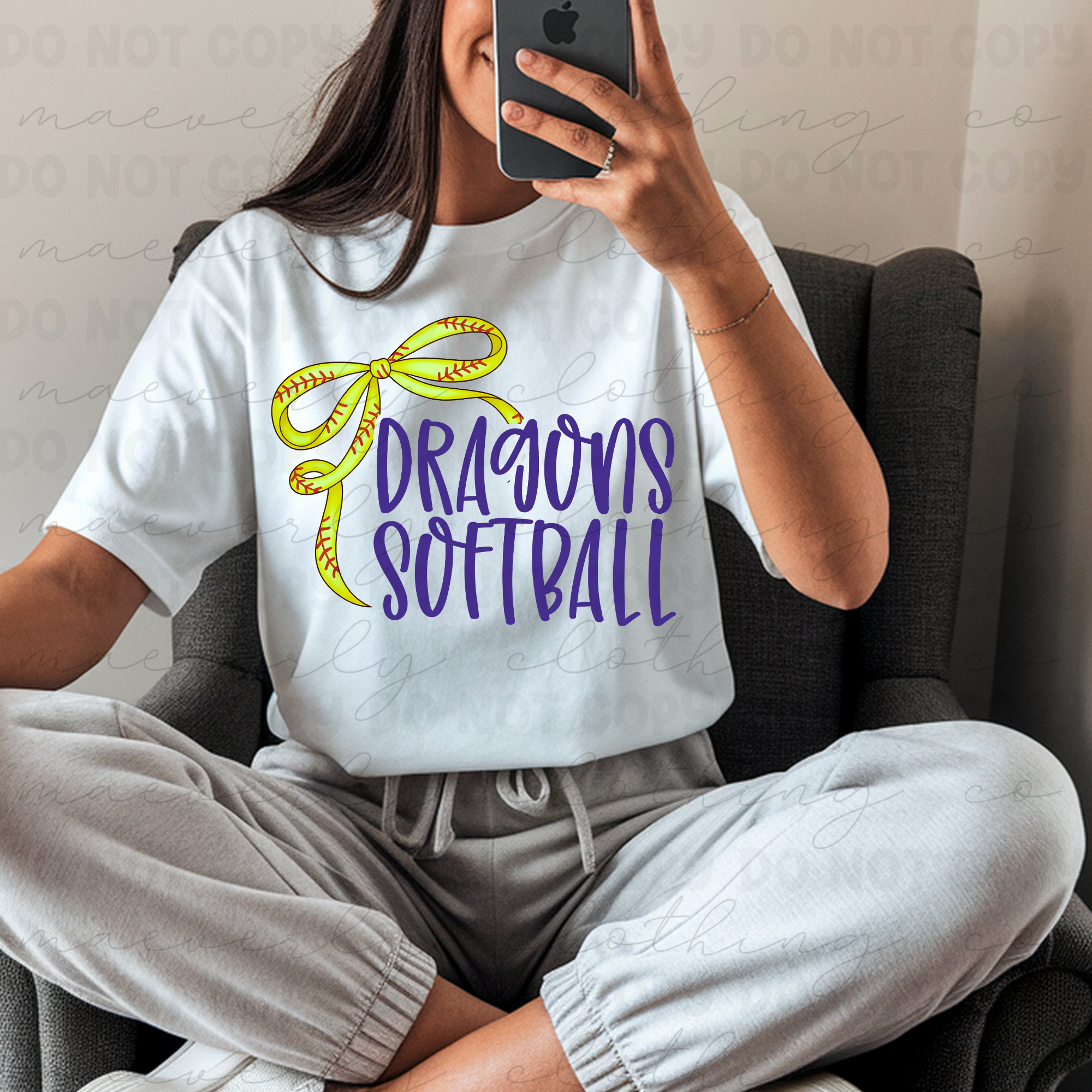 Dragons Thin Sports Bow Graphic