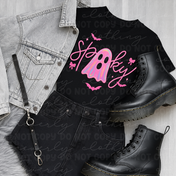 Pink and Spooky Tee/Crewneck