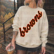The Diagonal Name Crewneck || Cleveland Browns