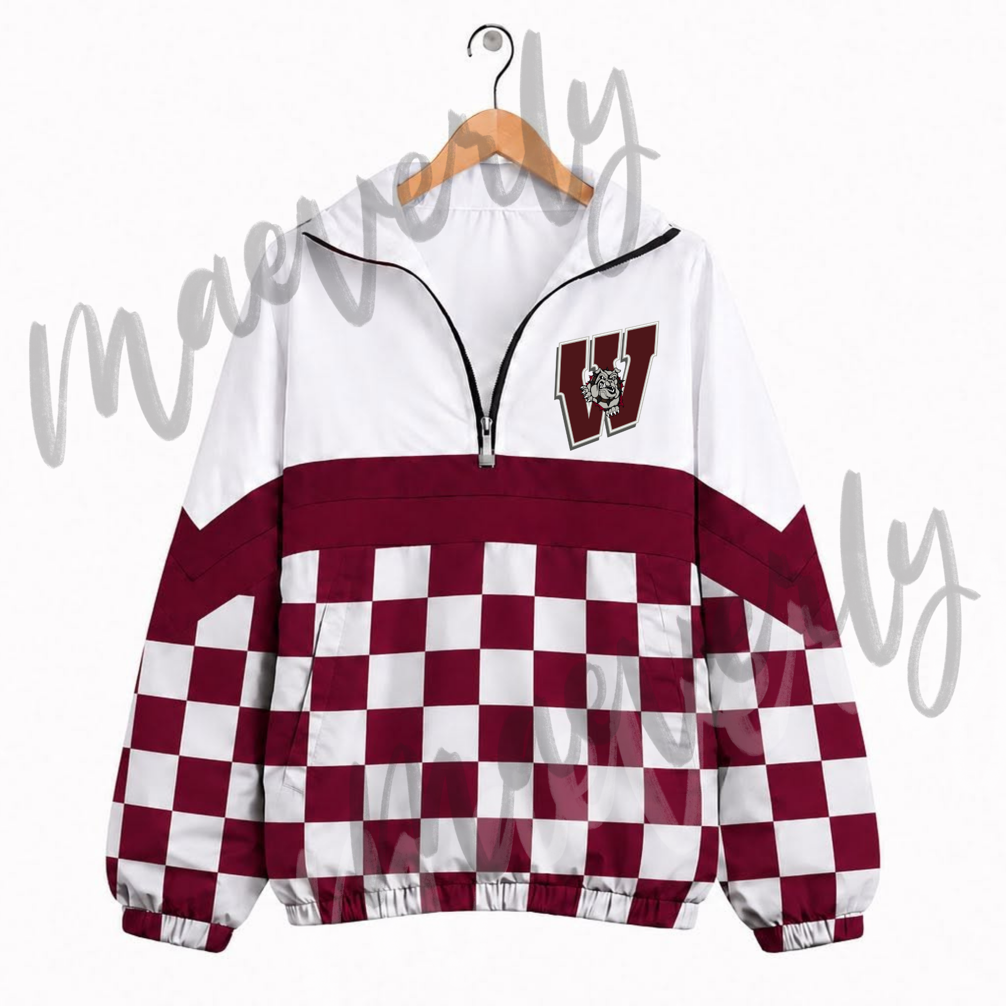 The Varsity Club Quarter Zip - Woodridge Bulldogs Options 5 [ETA 5-6.5 weeks]
