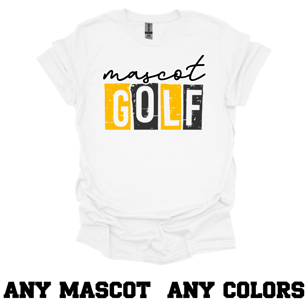 CUSTOM Stamped Mascot Sport Tee