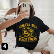Retro Cuyahoga Falls Black Tigers Spiritwear - Preorder