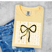 The Varsity Bow Graphic|| Cuyahoga Falls Black Tigers