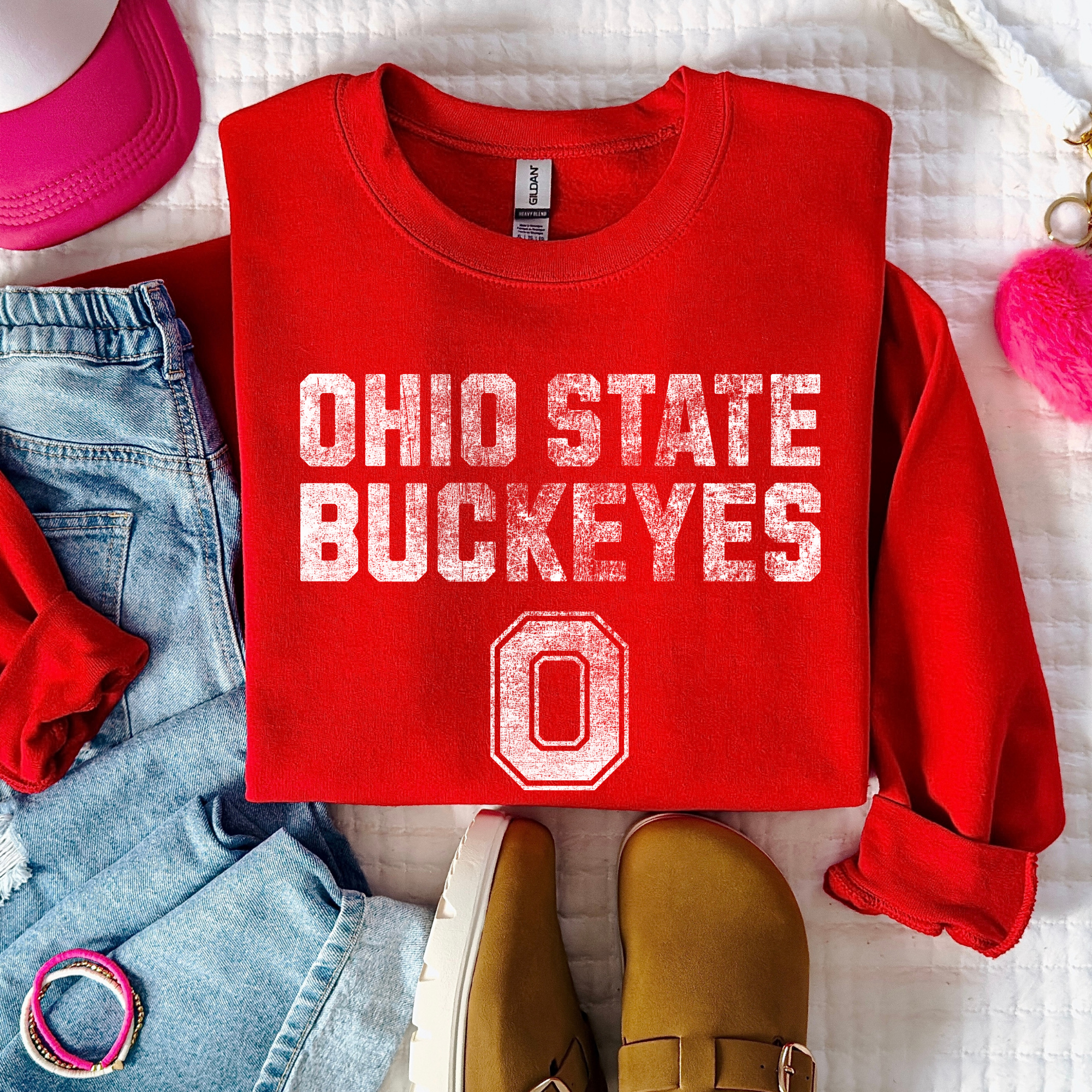 Super Simple Distressed || Ohio State Buckeyes