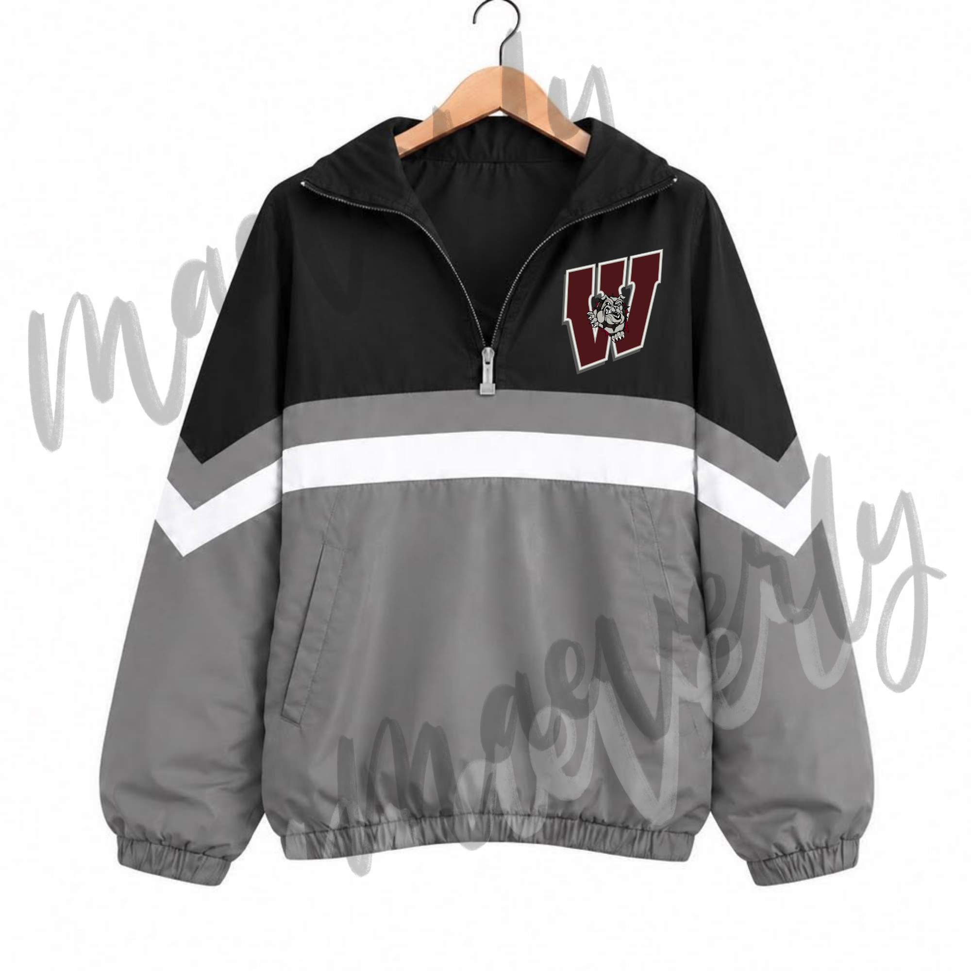 The Varsity Club Quarter Zip - Woodridge Bulldogs Options 10 [ETA 5-6.5 weeks]