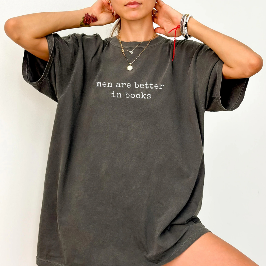 Men are Better in Books Graphic