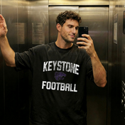 Super Distressed Football || Keystone Wildcats