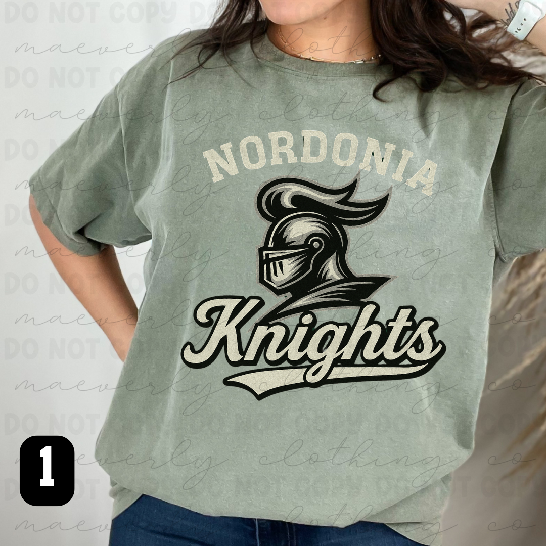 Retro Nordonia Knights Spiritwear - Preorder