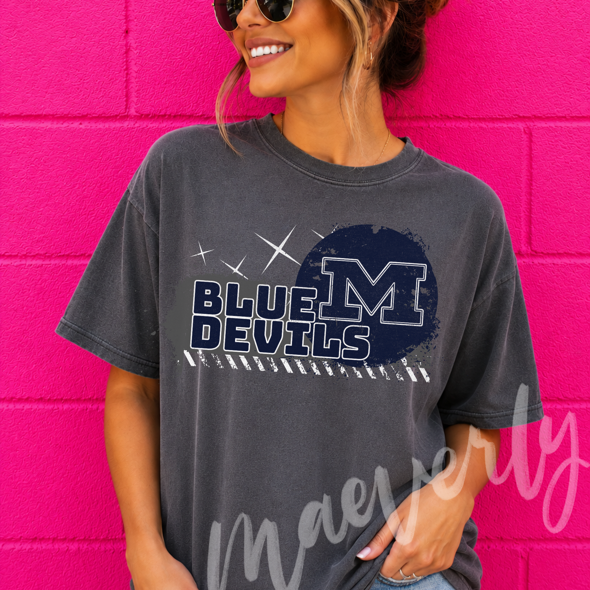 The Mascot Spotlight Graphic || McDonald Blue Devils