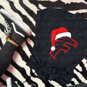Santa Hat Falcon Tee/Crewneck