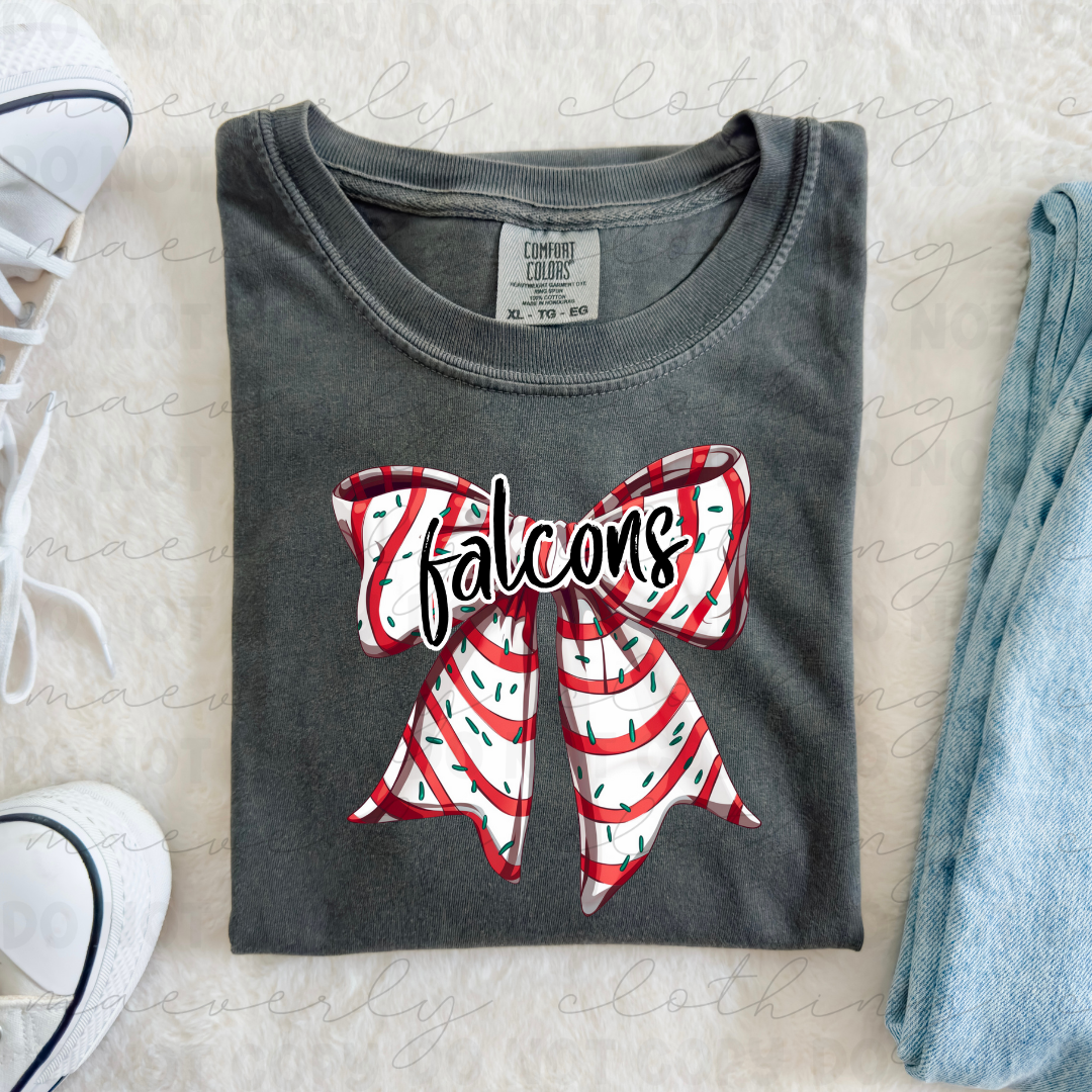 Field Falcon Christmas Bow Tee/Crewneck