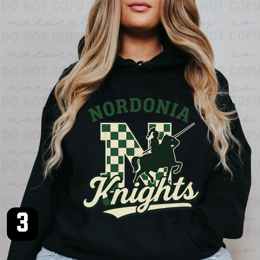 Retro Nordonia Knights Spiritwear - Preorder