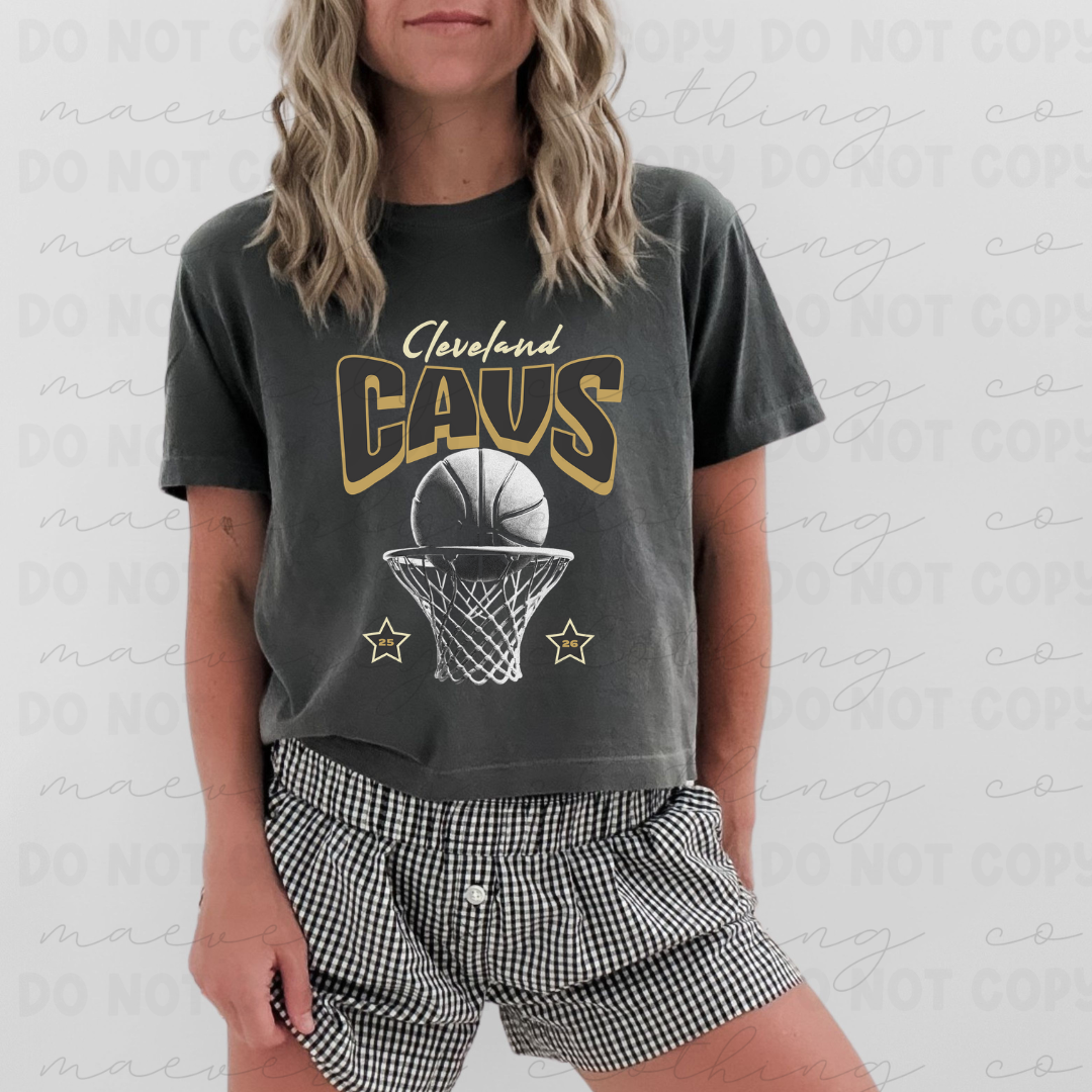 Cleveland Basketball Vintage Tee/Crewneck