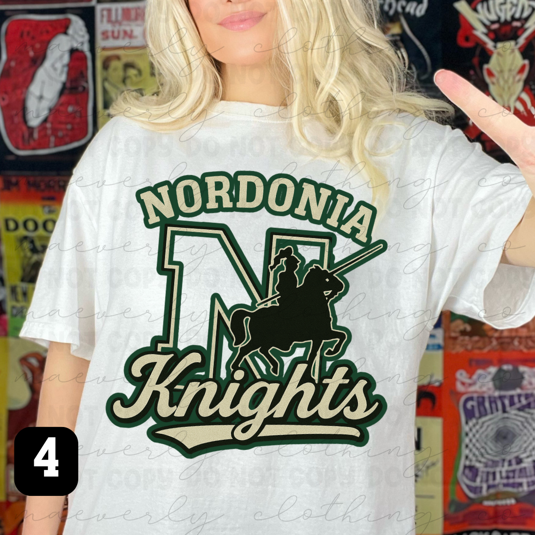 Retro Nordonia Knights Spiritwear - Preorder