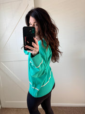 Contrast Trim Knit Sweater PREORDER