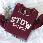 Vintage Stow Bulldogs School Spirit Tee/Sweatshirt