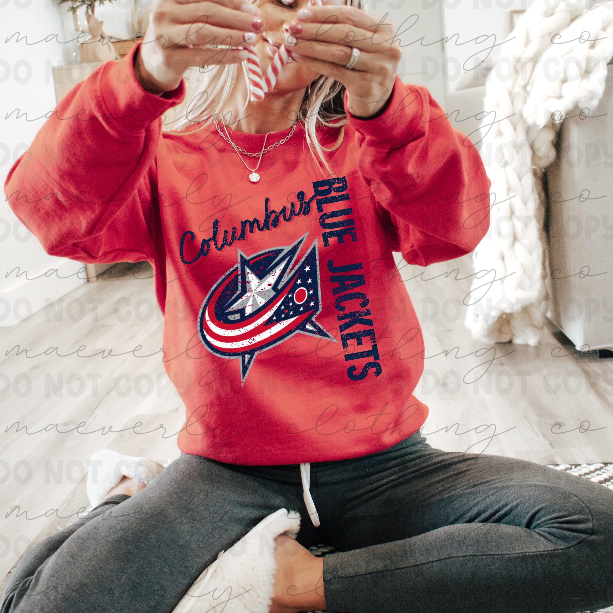 Your Team/Mascot Big and Bold Hockey Tee/Crewneck