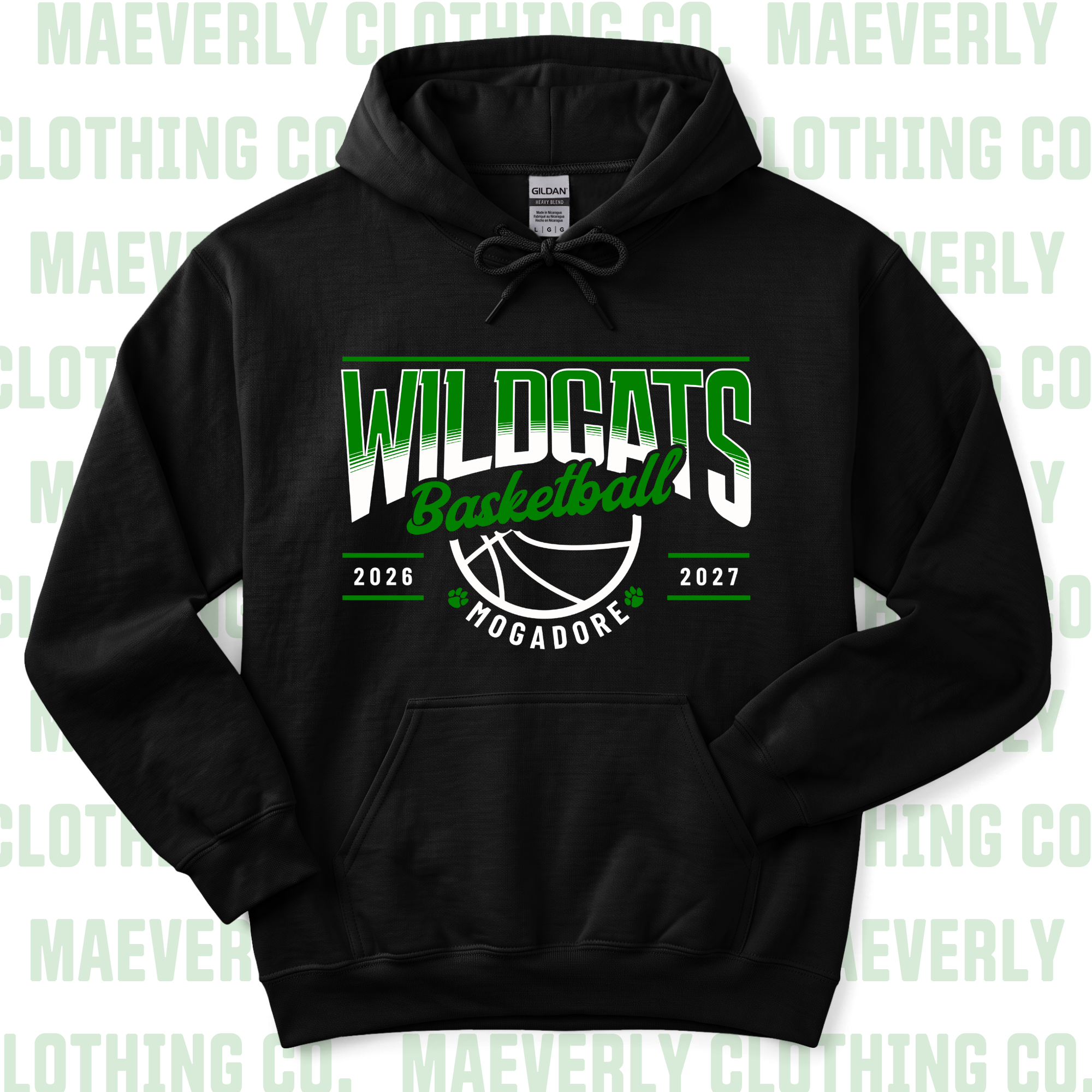Mogadore Basketball Hoodie || Mogadore Wildcats