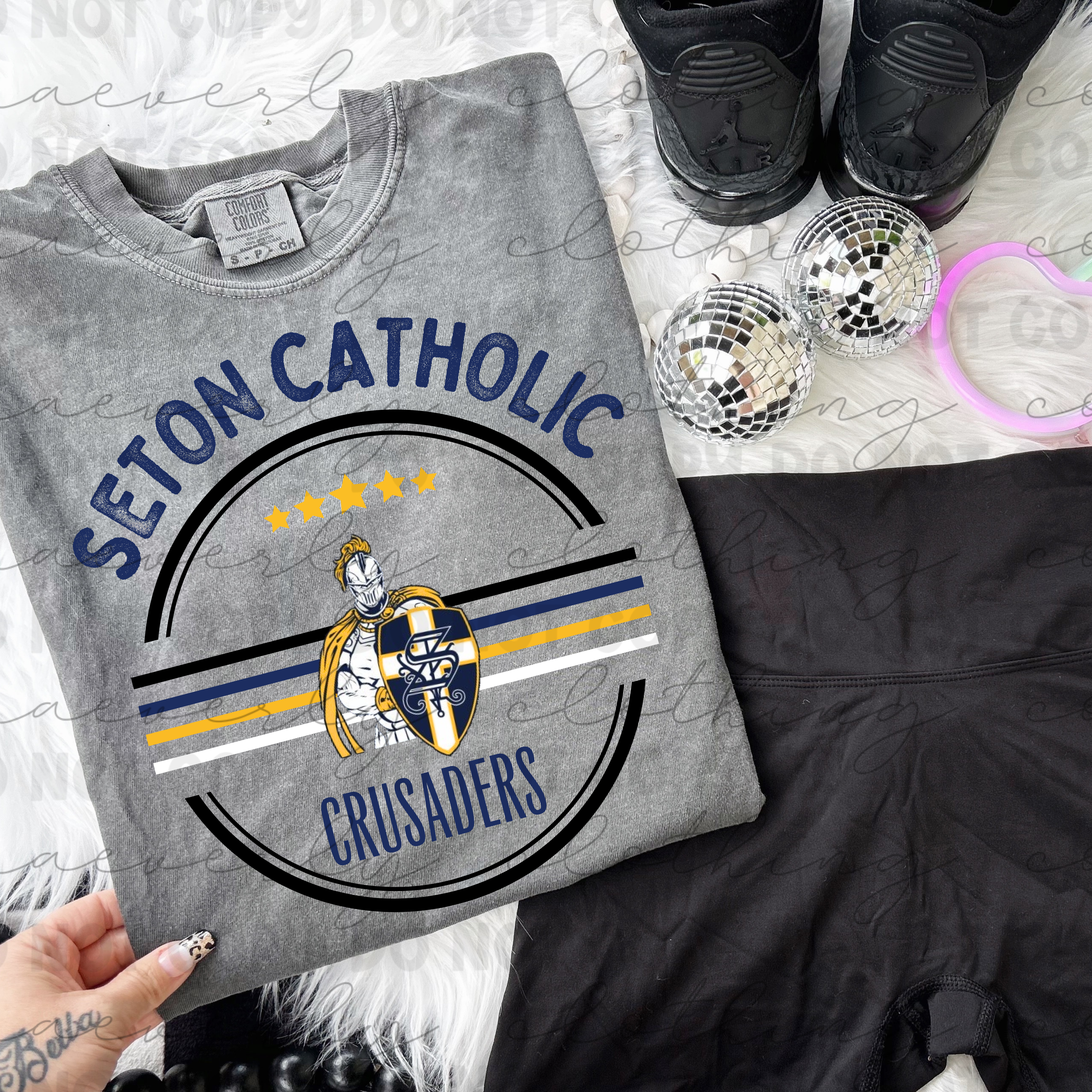 Seton All-Star Circle Tee/Crewneck