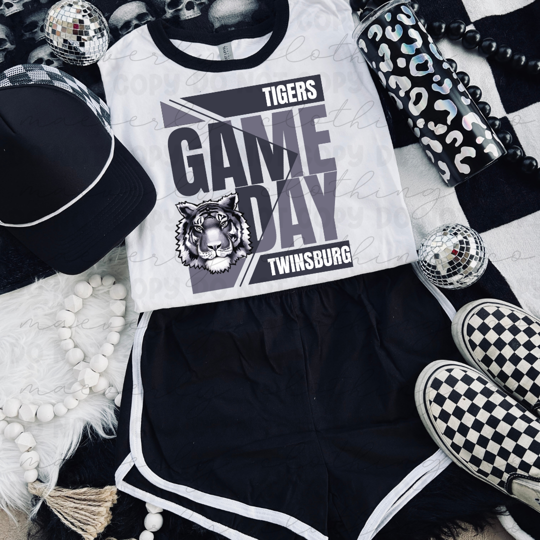 Twinsburg Tigers Game Day Vibes Tee/Crewneck
