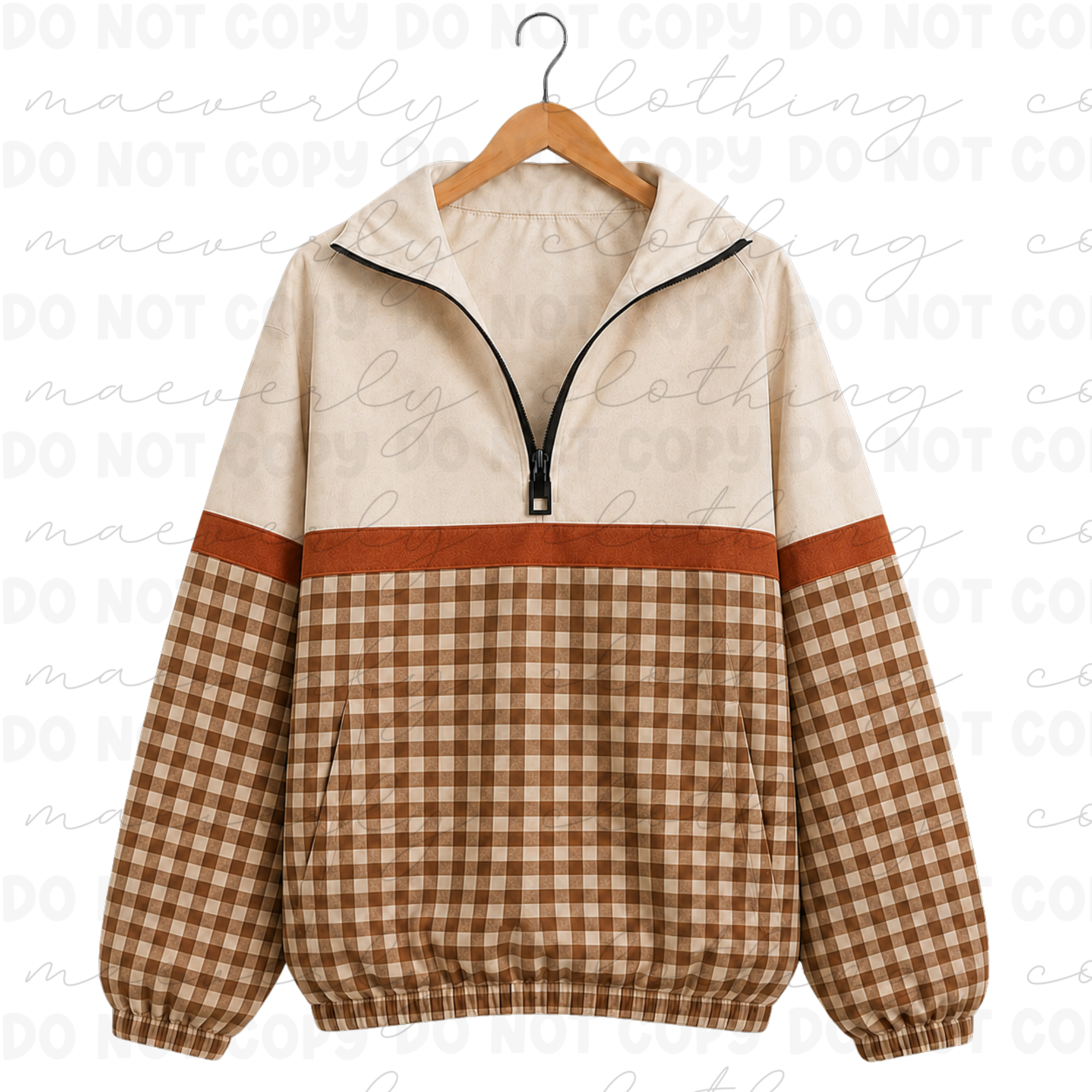 The Autumn Club Quarter Zip | Autumn Gingham Preorder [ETA 4-5.5 weeks]