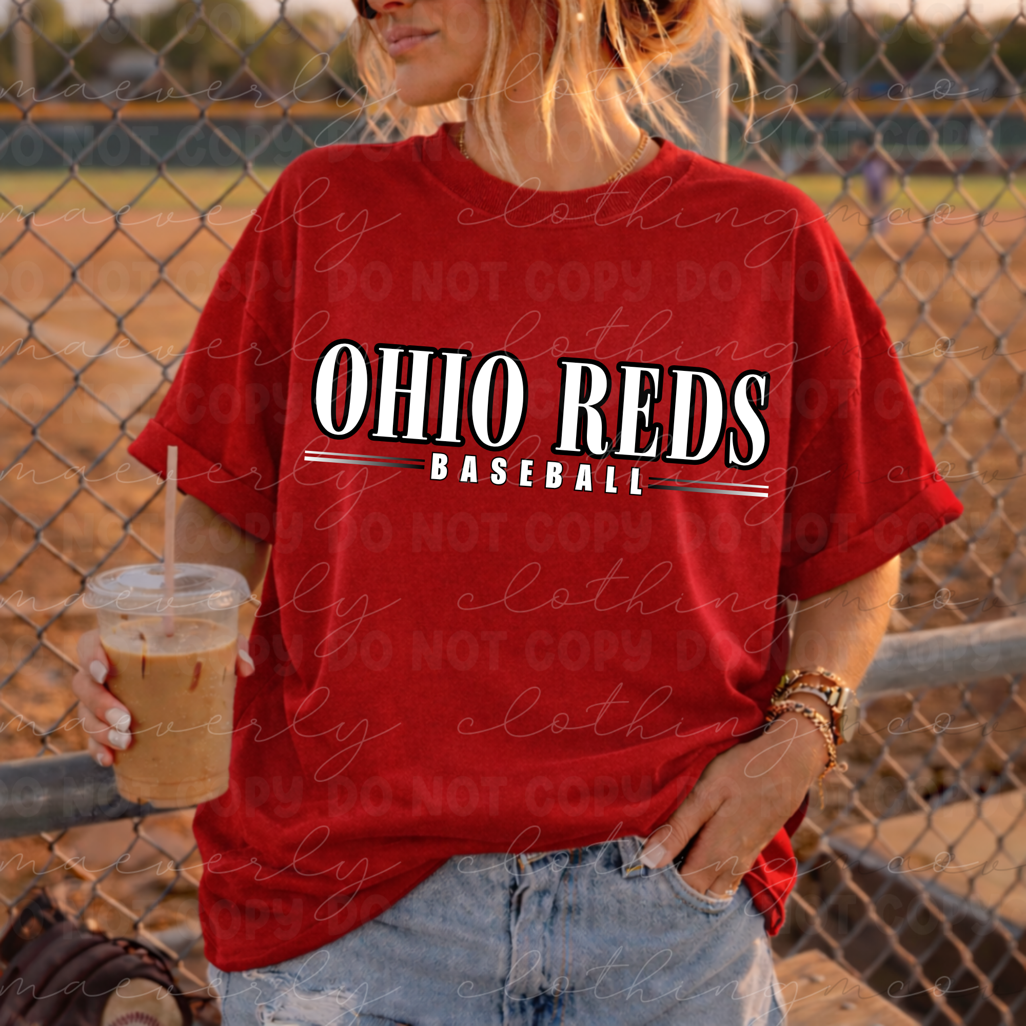 Ohio Reds Classy Stacked Graphic